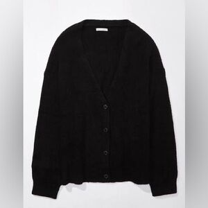 AE Button Front Oversized Cardigan